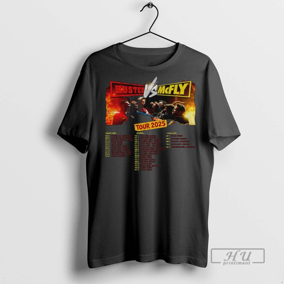Officials Busted Vs Mcfly Tour 2025 World Tour T Shirt s Unisex , , , Long Sleeve Tee