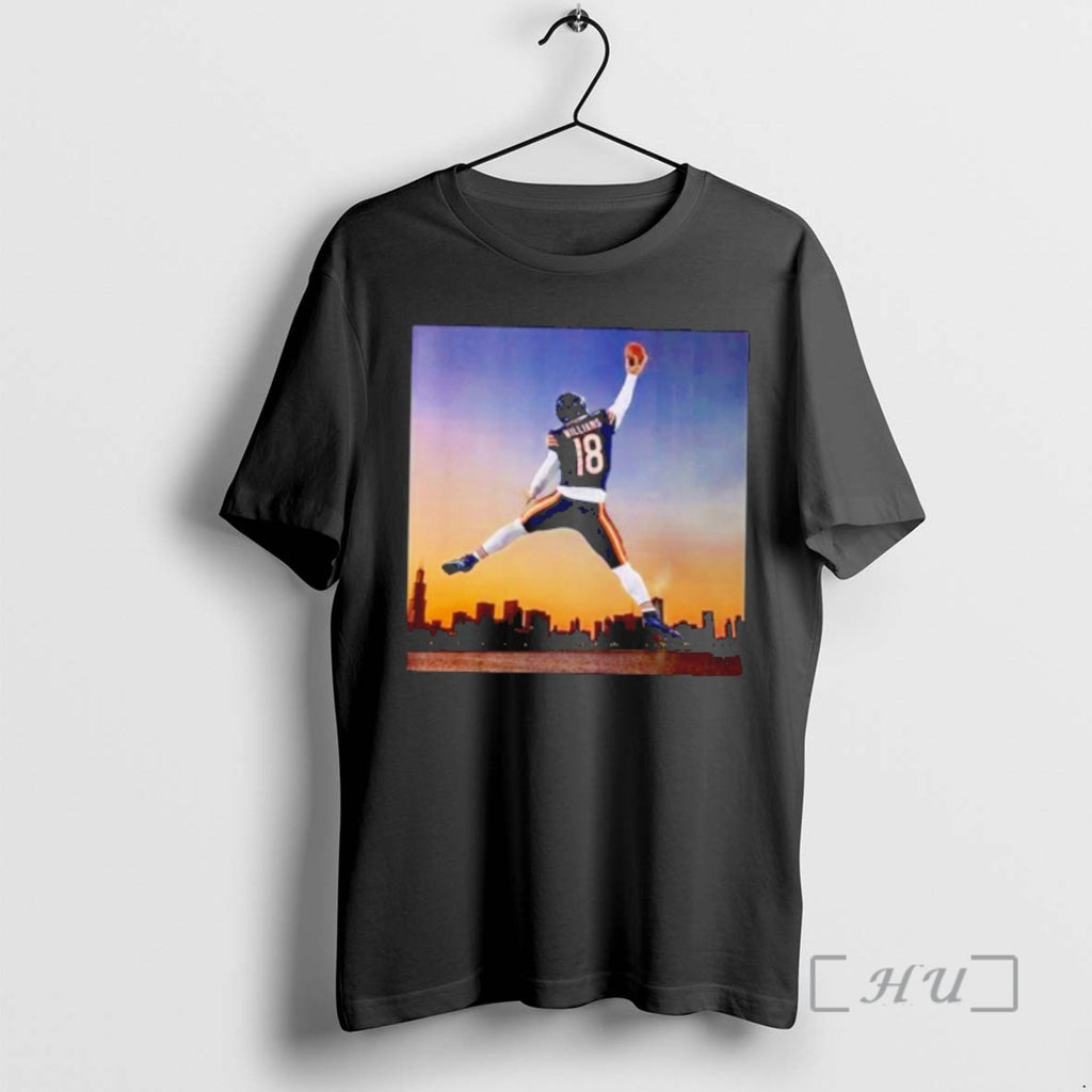 Officials Caleb Williams Jumpman Chicago Skyline Photo