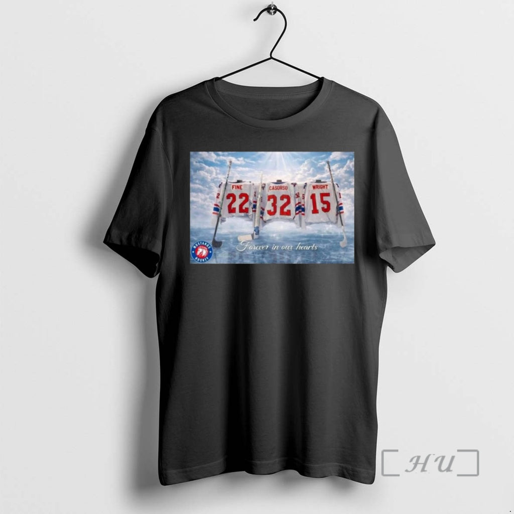Officials Cameron Casorso Caden Fine And Jj Wright Forever In Our Hearts Premium T Shirts