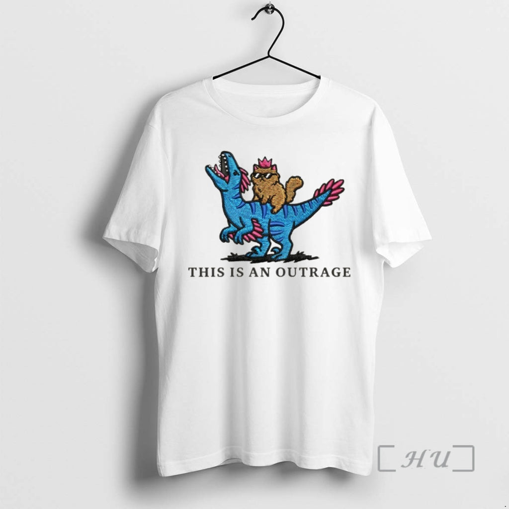 Officials Cat Lover Embroidered Princess Donut And Mongo This Is An Outrage Premium T Shirts