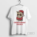 Officials Cat Funny Christmas Sucks T Shirt s Unisex , , , Long Sleeve Tee