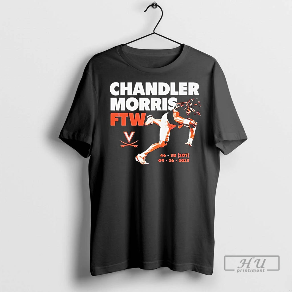 Officials Chandler Morris Ftw Moment 2025 Virginia Cavaliers T Shirts