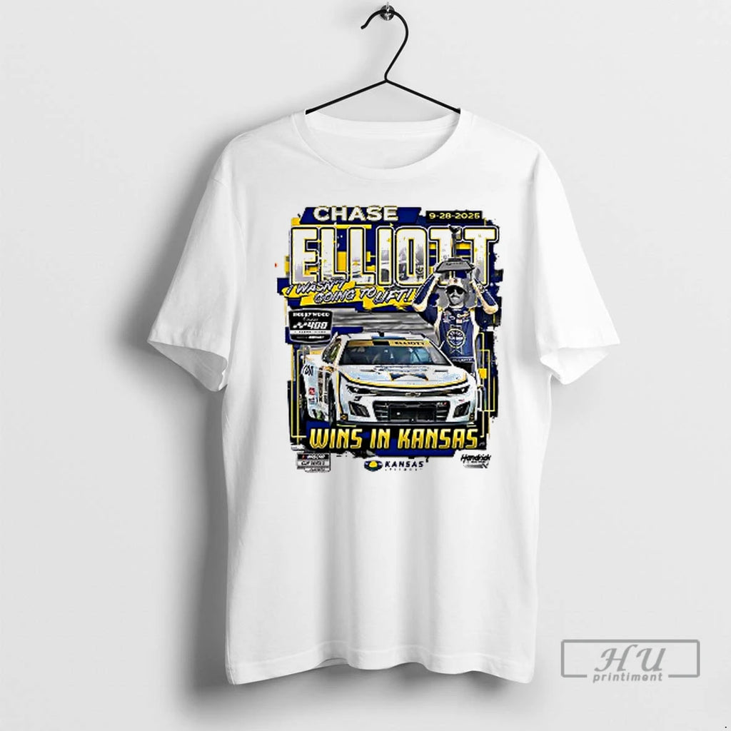 Officials Chase Elliott 9 2025 Kansas 2 Race Win T Shirt