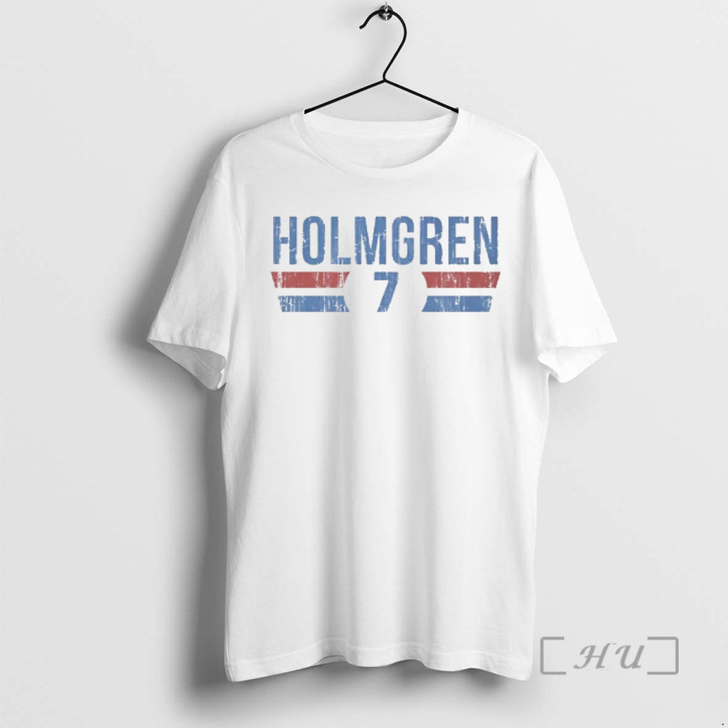 Officials Chet Holmgren 7 Oklahoma City Thunder Player Name And Number Premium T Shirts Sweater