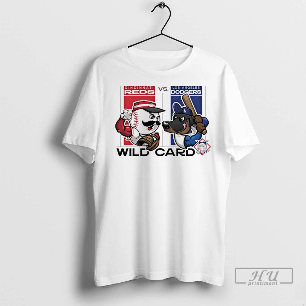Officials Cincinnati Reds Vs Los Angeles Dodgers 2025 Nl Wild Card Mascot T Shirts