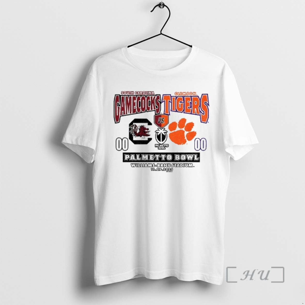 Officials Clemson Tiger Paw Vs South Carolina Gamecocks Football Palmetto Bowl Champions 2025 Williams Brice T-Shirts