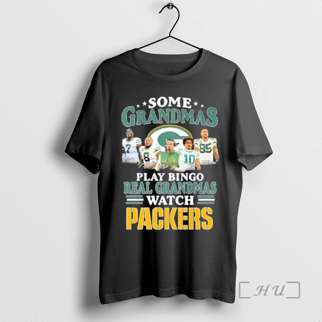 Officials Coach Matt Lafleur And Players Some Grandmas Play Bingo Real Grandmas Watch Green Bay