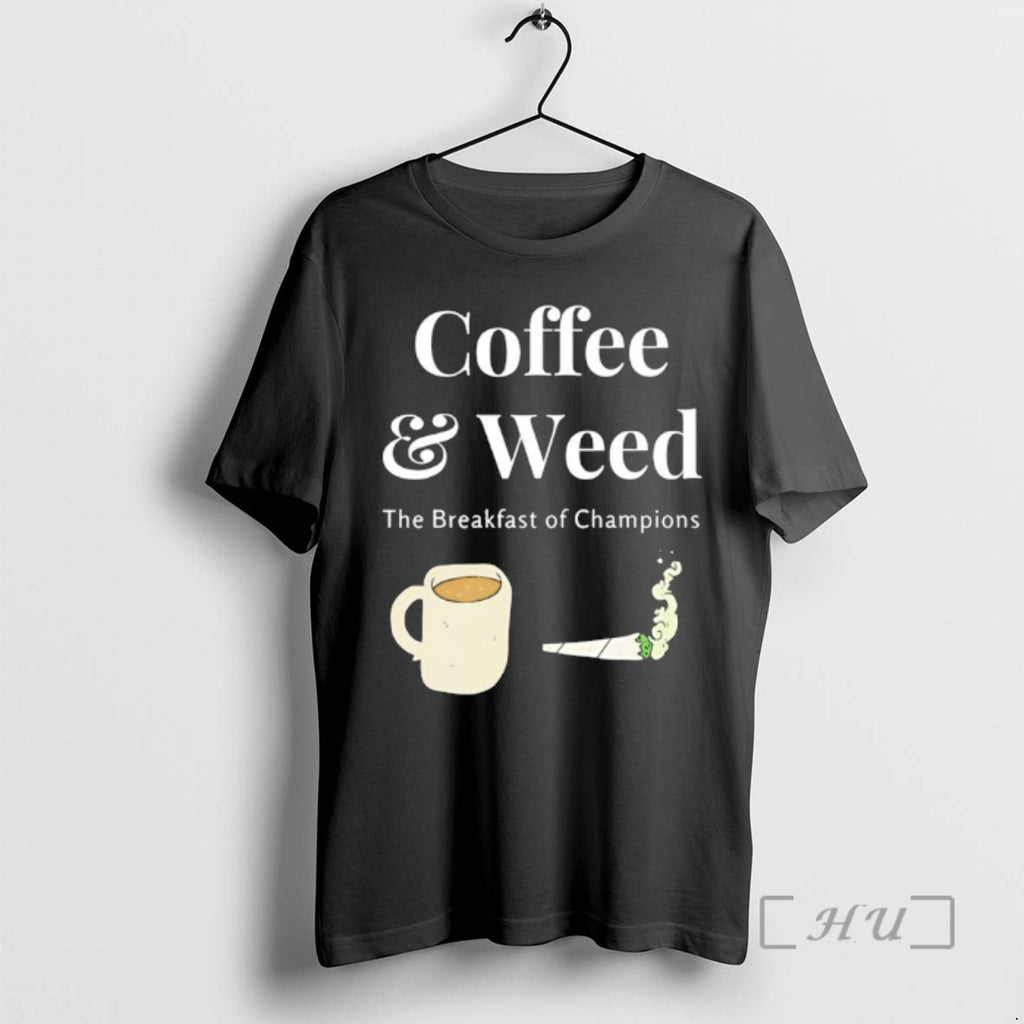 Officials Coffee Weed Pot Head Gift Cannabis Caffeine Wake Bake Weed Premium T Shirts Sweater