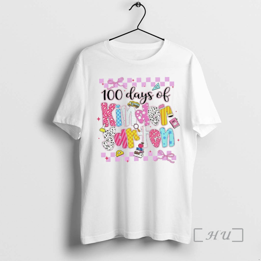 Officials Coquette Bow 100 Days Of School Kindergarten Vintage