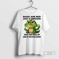 Officials Crocodile Roses Are Red Shit Is Brown T Shirt s Unisex , , , Long Sleeve Tee