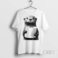 Officials Cute Otter Holding Toilet Paper Funny Meme T Shirt s Unisex , , , Long Sleeve Tee