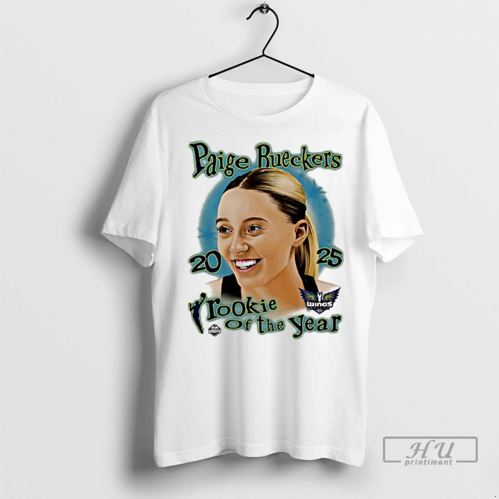 Officials Dallas Wings Paige Buekers 2025 Wnba Rookie Of The Year T Shirts