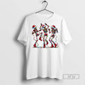 Officials Dancing Skeleton Santa Hat Merry Christmas 2025 T Shirt s Unisex , , , Long Sleeve Tee