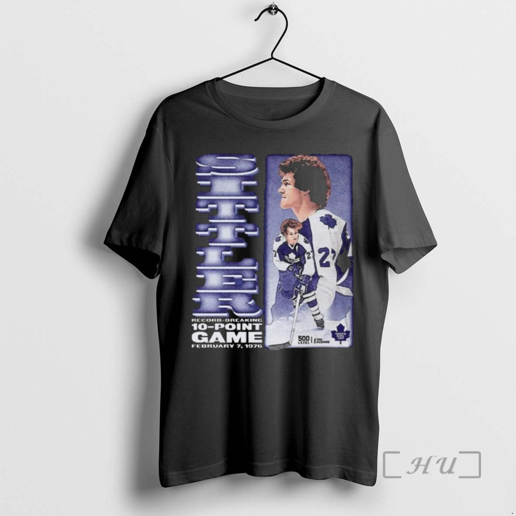 Officials Darryl Sittler 10 Point Game 50th Anniversary Premium T Shirts Sweater Hoodie 2