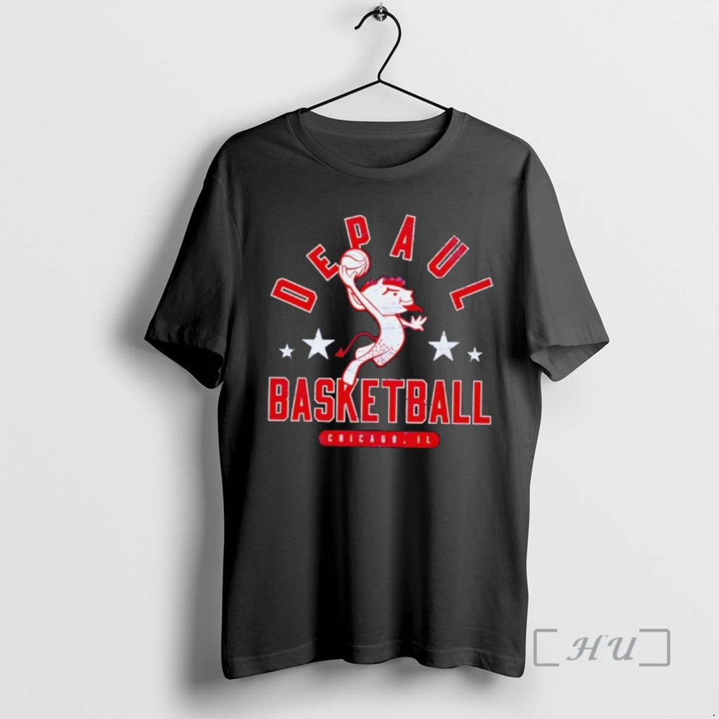 Officials Depaul Blue Demons Basketball Chicago Il Vintage Cartoon Mascot