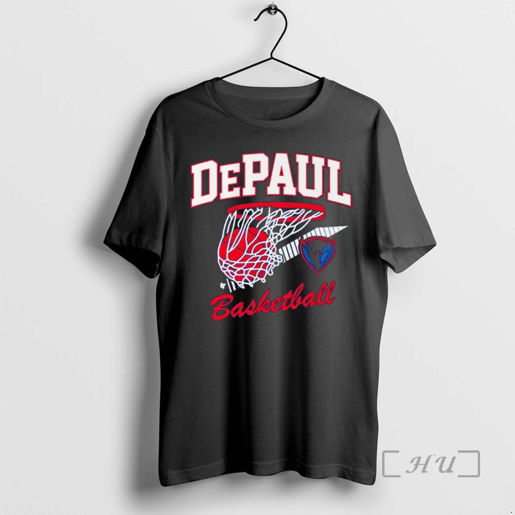 Officials Depaul Blue Demons Throwback Basketball Logo
