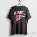 Officials Depaul Blue Demons Throwback Basketball Logo