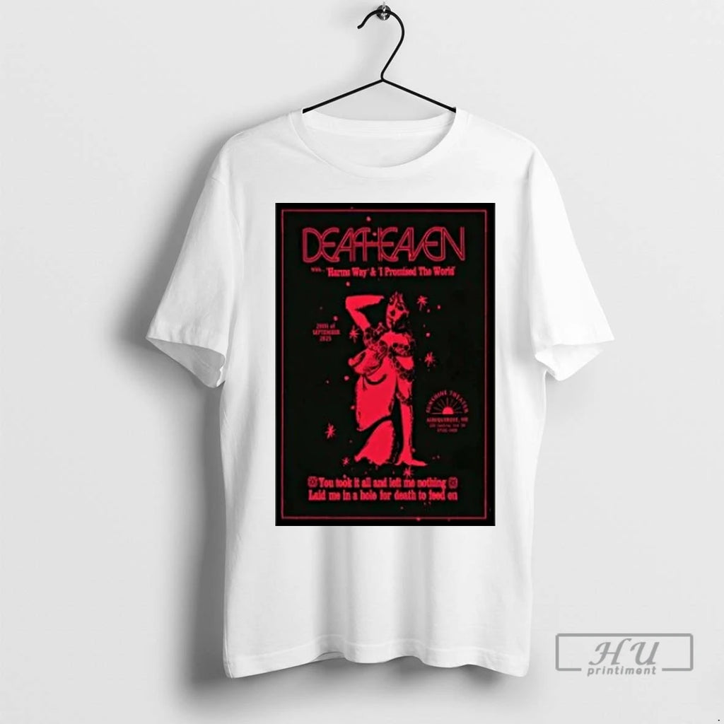 Officials Deafheaven Sep 29 2025 Sunshine Theater In Albuquerque Nm T Shirts