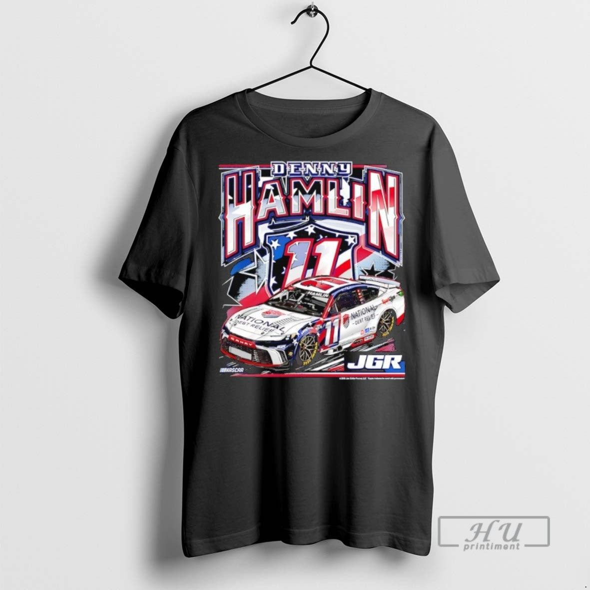 Officials Denny Hamlin 11 Jgr Racing T Shirts s Unisex , , , Long Sleeve Tee