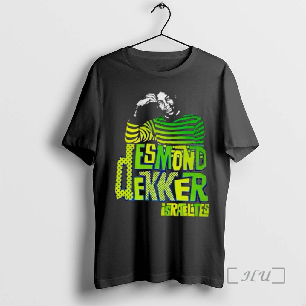 Officials Desmond Dekker Israelites Portrait Green And Yellow Striped