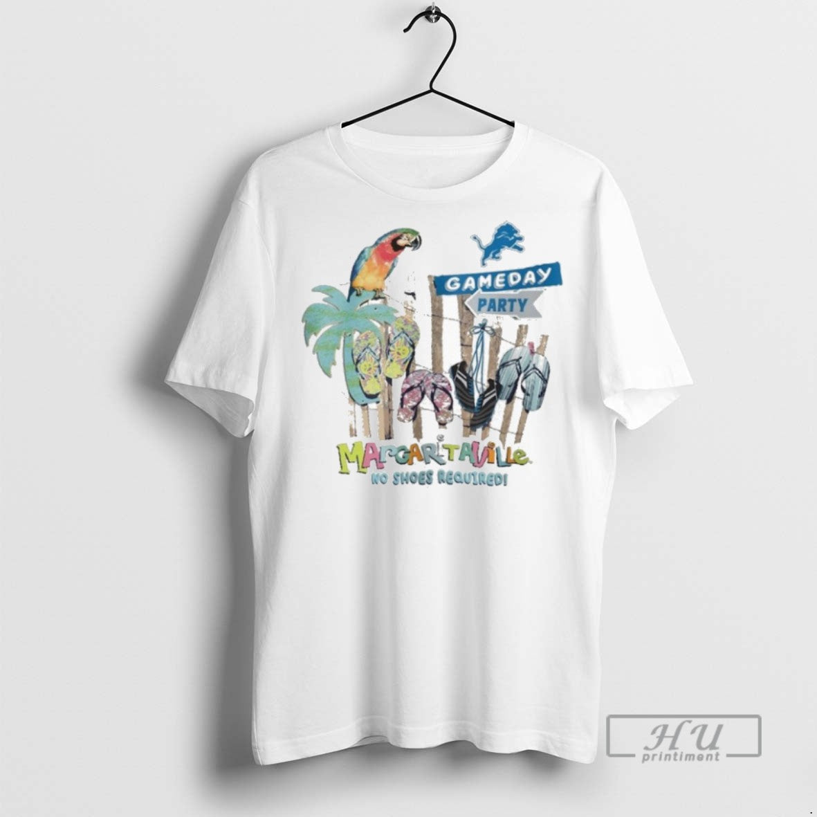 Officials Detroit Lions Gameday Party Margaritaville No Shoes Required T Shirts s