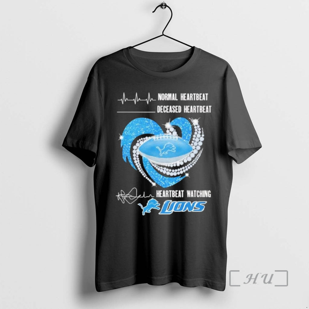 Officials Detroit Lions X Lions Heartbeat Graphic