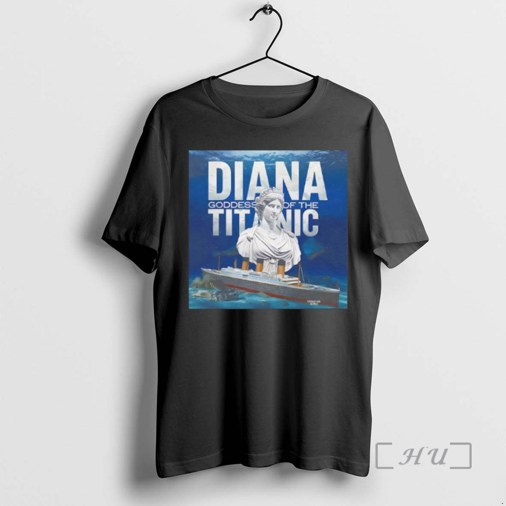 Officials Diana Titanic Statue Ocean Scene Graphic