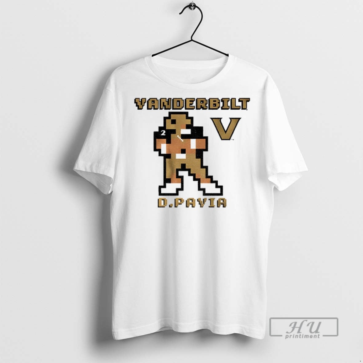 Officials Diego Pavia 8 Bit Retro Baller Vanderbilt Commodores Football T Shirt s