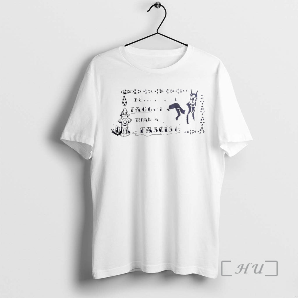 Officials Doberman Dog Peeing Better A Faggot Than A Fascist Political Premium T Shirts Sweater