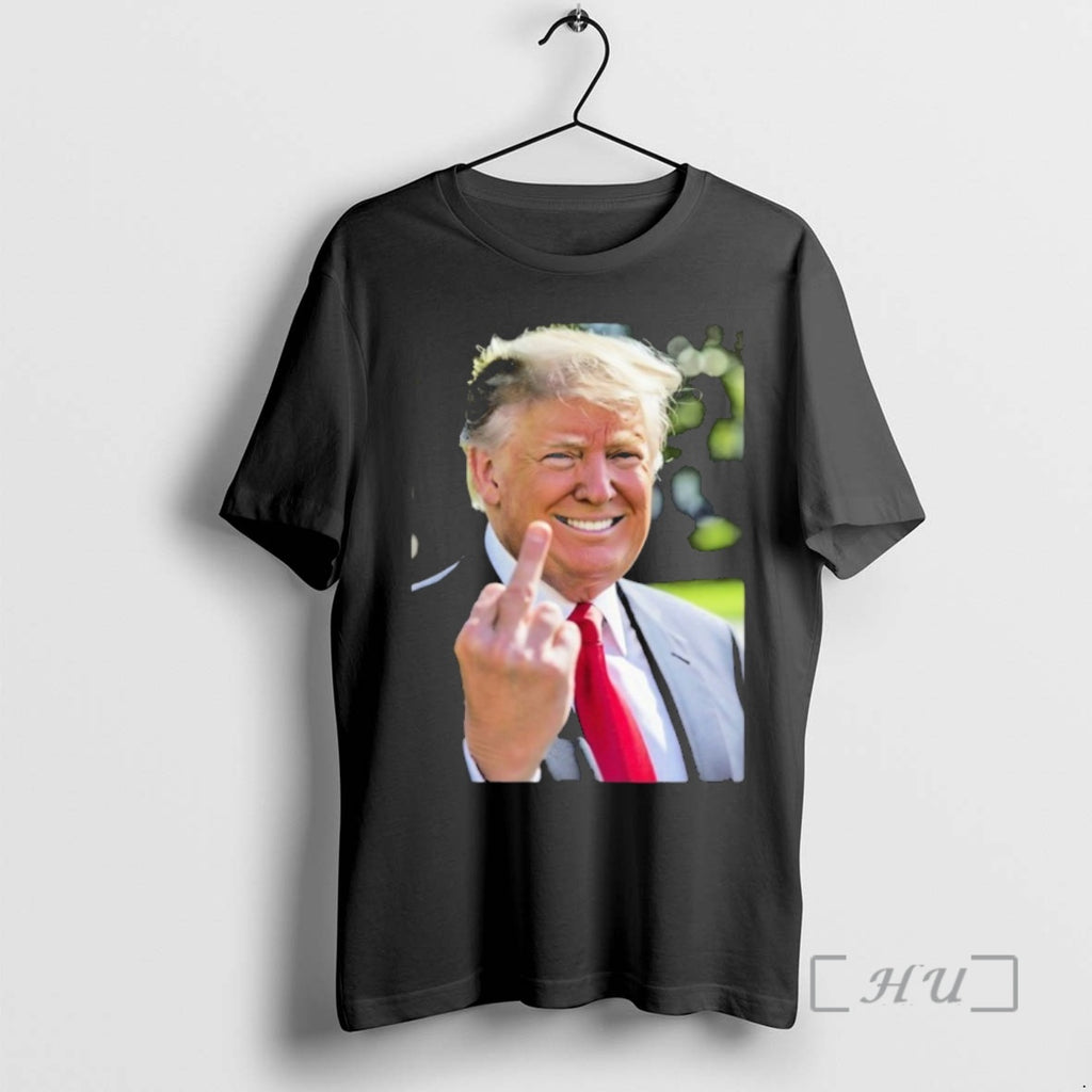 Officials Donald Trump Smiling Middle Finger