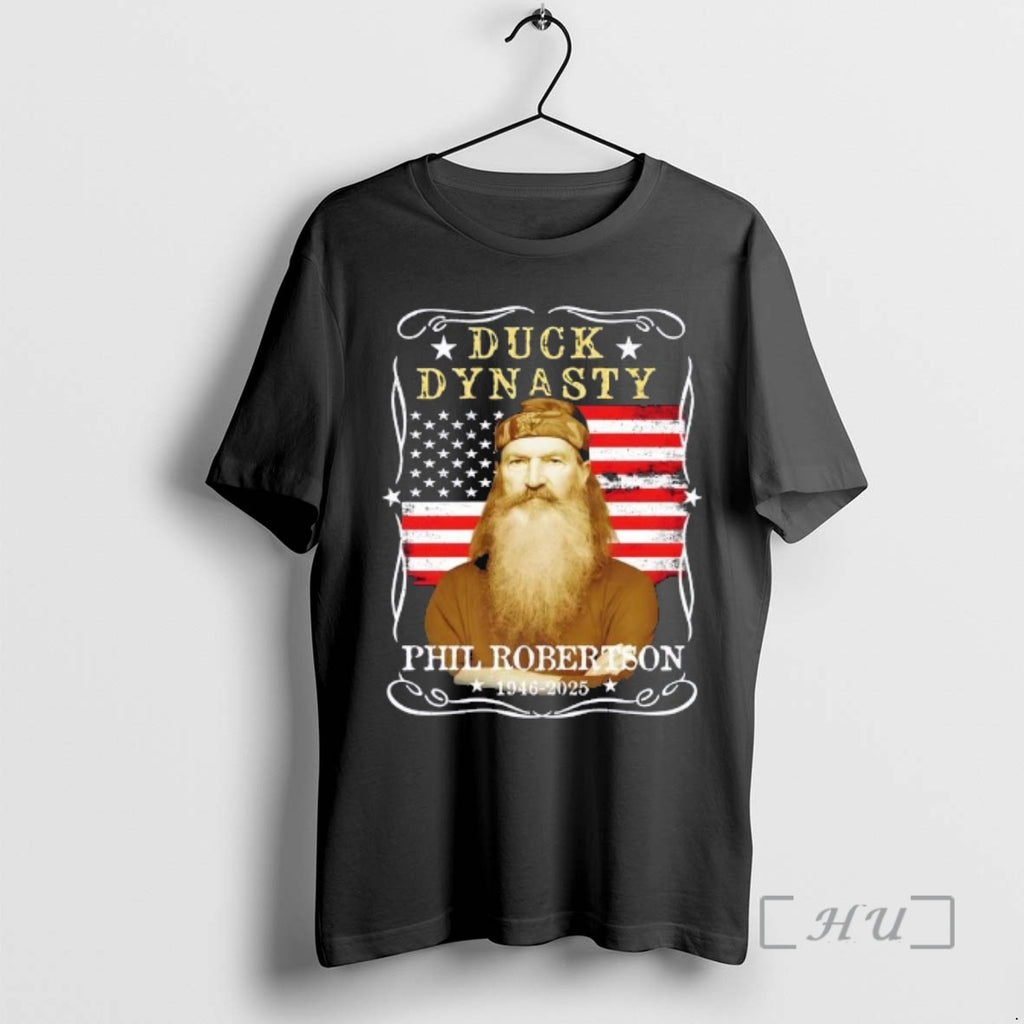Officials Duck Dynasty Phil Robertson 1946 2025 American Flag