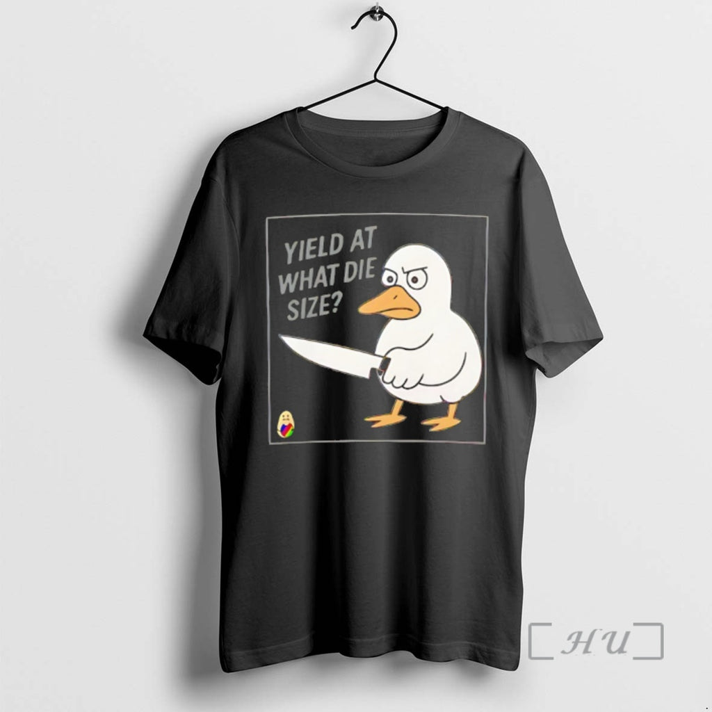 Officials Duck Holding A Knife Yield At What Die Size