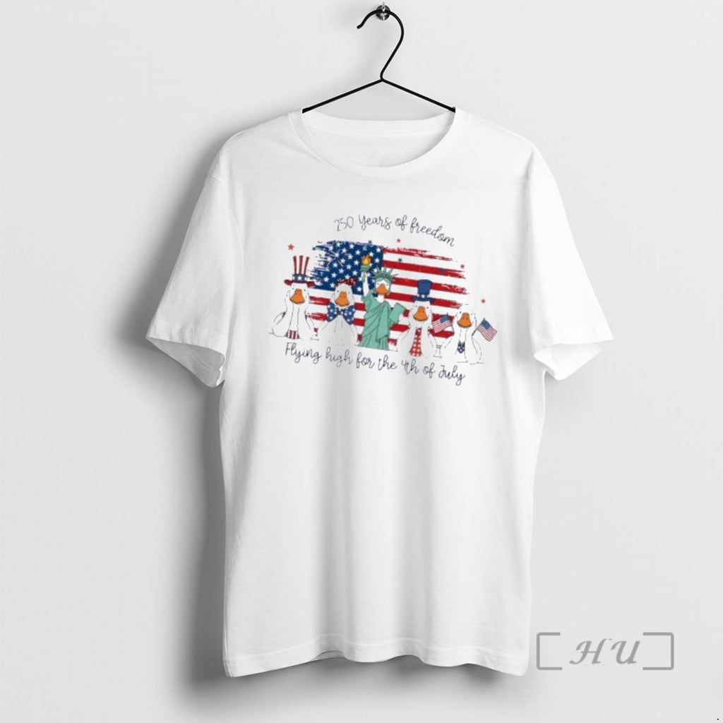 Officials Ducks Flying High For 4th Of July Ducks Us Flag Premium T Shirts Sweater