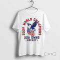 Officials Eagle 2026 World Champions Usa Owns Hockey American Flag