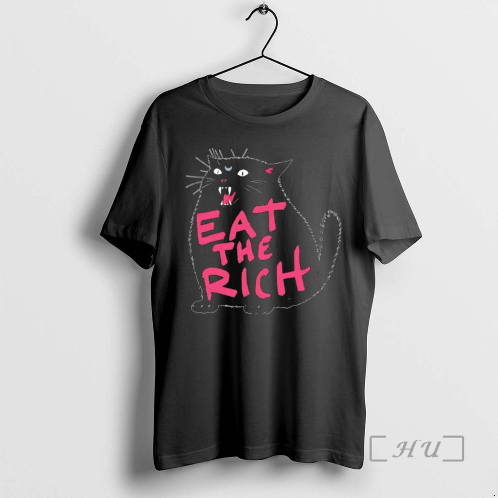 Officials Eat The Rich Black Cat