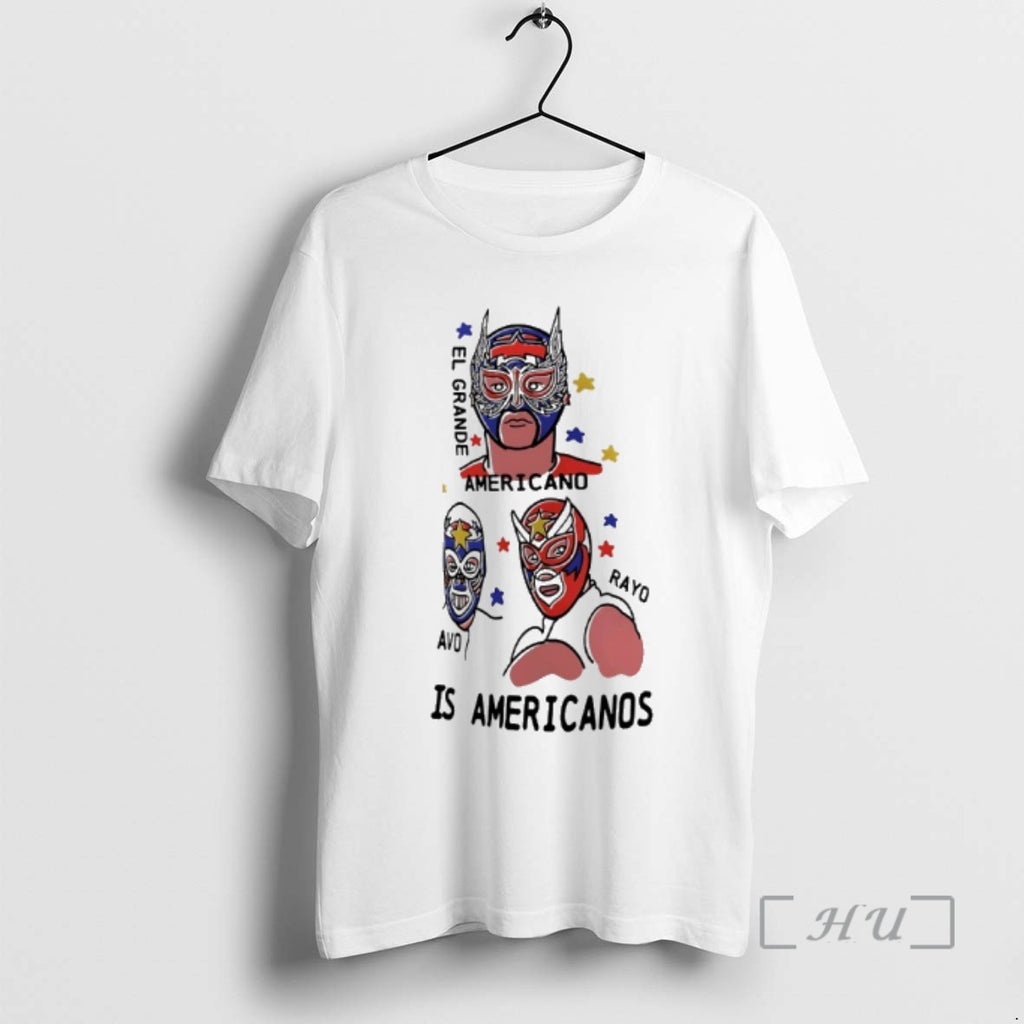 Officials El Grande Americano Rayo Avo Is Americanos Los Americanos Trio Premium T Shirts Sweater