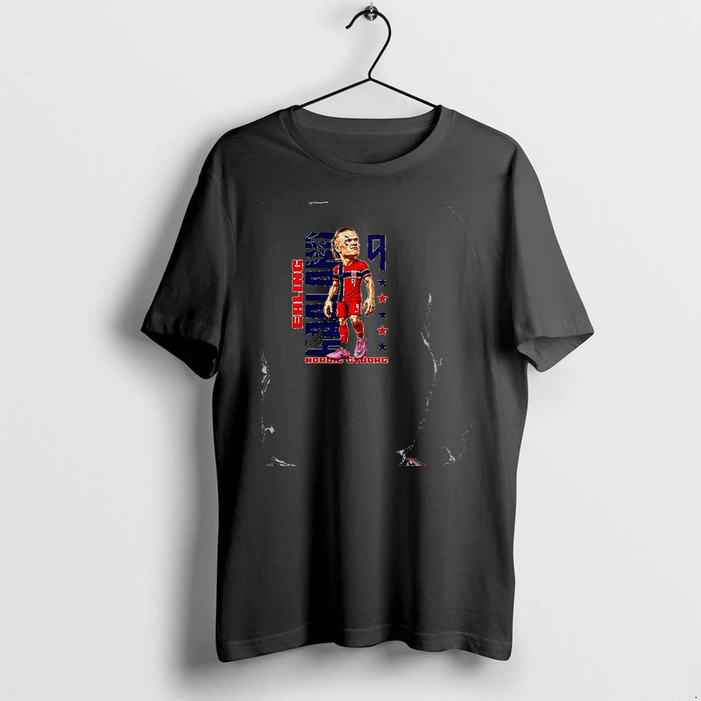 Officials Erling Haaland Norway Nordic Cyborg Premium T Shirt