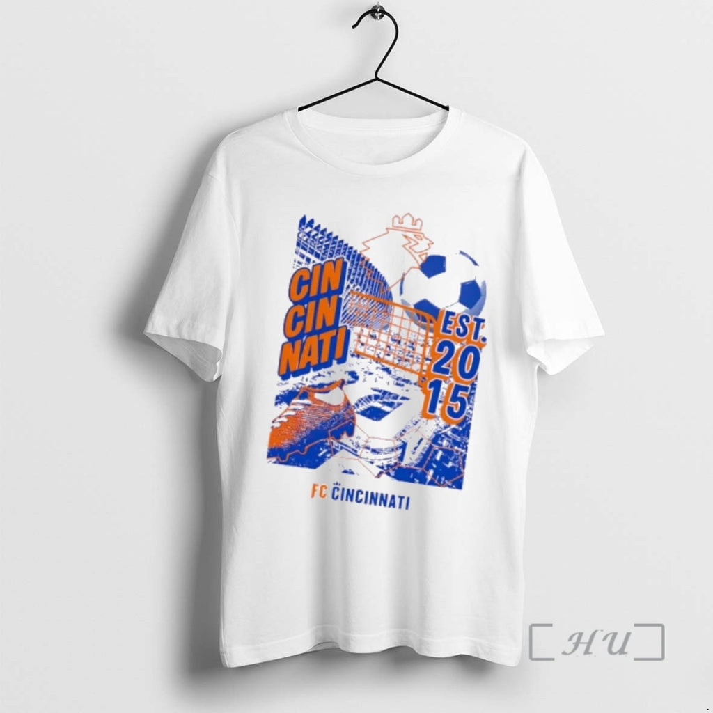 Officials Fc Cincinnati Grunge Collage Est 2015