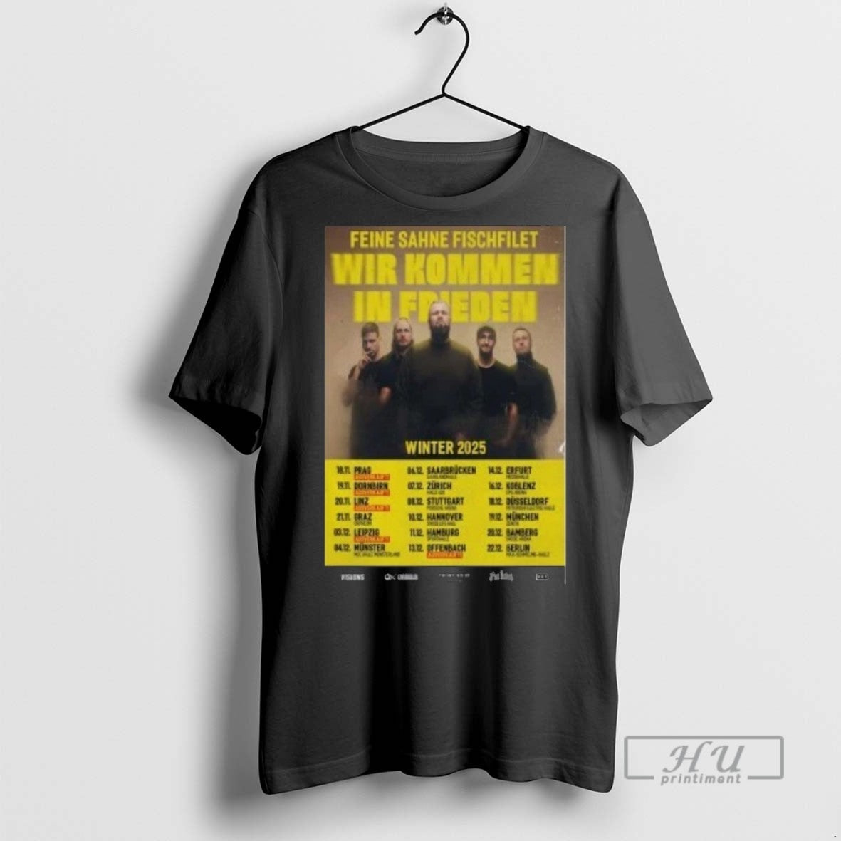 Officials Feine Sahne Fischfilet Winter 2025 Tour T Shirts s Unisex , , , Long Sleeve Tee