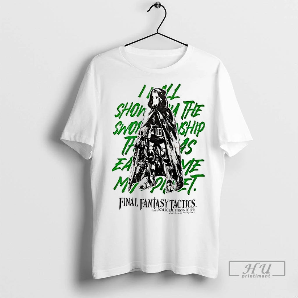 Officials Final Fantasy Tactics The Ivalice Chronicles Jrpg Swordsmanship T Shirt