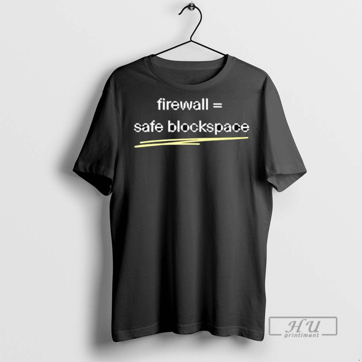 Officials Firewall Safe Blockspace T Shirt s Unisex , , , Long Sleeve Tee