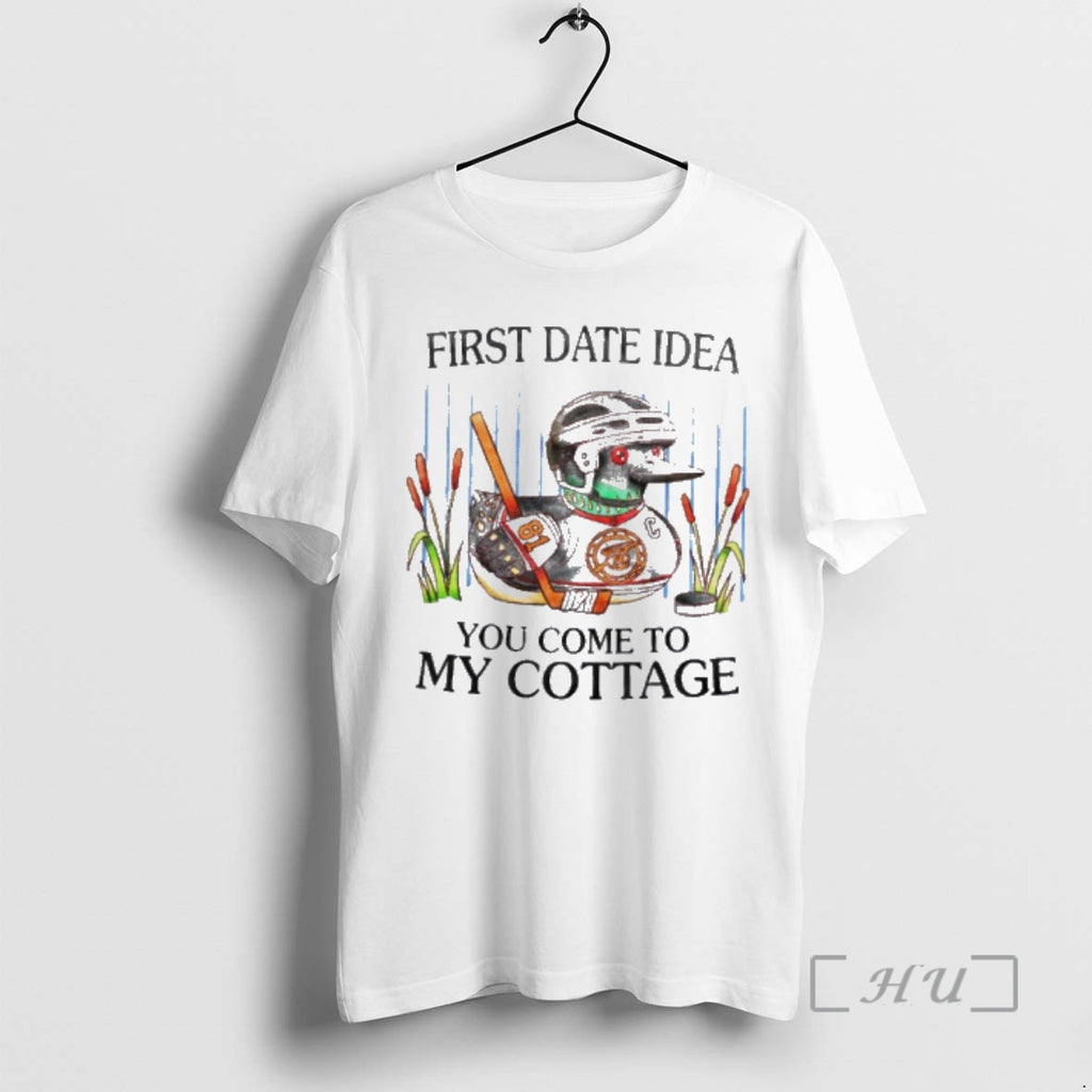 Officials First Date Idea You Come To My Cottage Duck Hockey Premium T Shirts Sweater