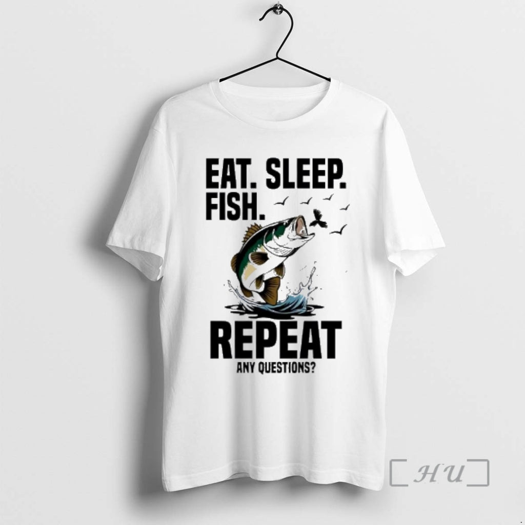 Officials Fishing Eat Sleep Fish Repeat Funny