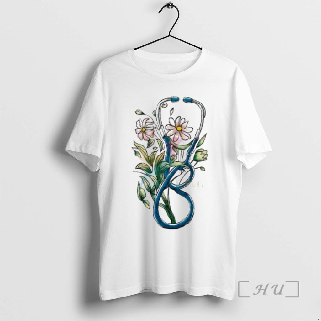 Officials Floral Stethoscope Registered Nurse