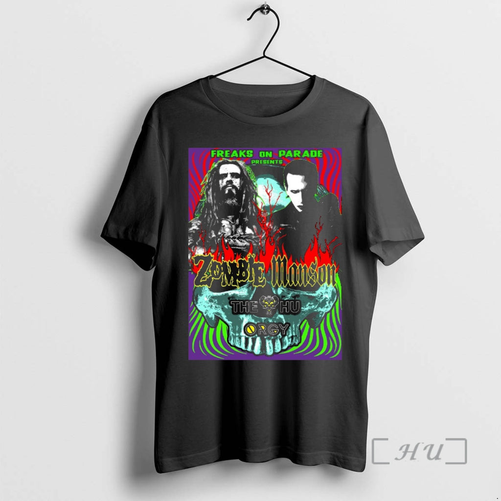 Officials Freaks On Parade Presents Zombie Manson The Hu Orgy 2026 Premium T Shirts Sweater