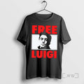Officials Free Luigi Black And White Male Portrait Graphic