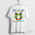 Officials Frog Middle Finger With A Fuck Fuck Here And A Fuck Fuck There Here Unisex , , , Long Sleeve Tee