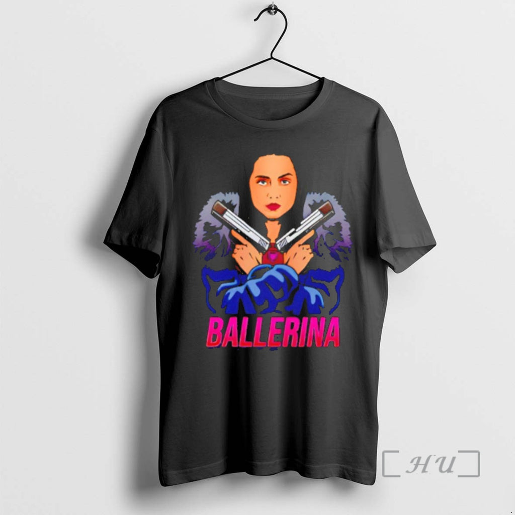 Officials From The World Of John Wick Ballerina With Gun Cartoon Premium T Shirts Sweater