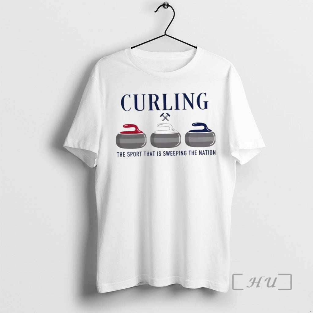 Officials Funny Curling The Sport That Is Sweeping The Nation Winter Olympics Premium T Shirts