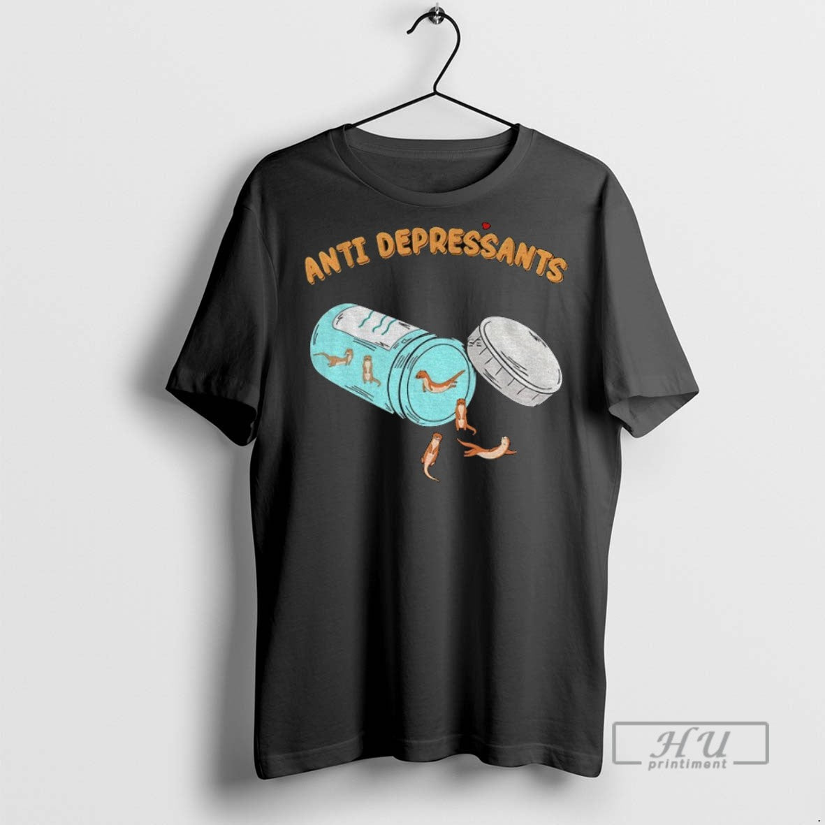 Officials Funny Otter Anti Depressants T Shirt s Unisex , , , Long Sleeve Tee